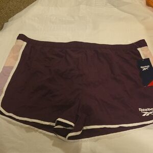 Reebok Women's Dark Purple Athletic Shorts